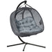 OutSunny Hanging Chair PL (Polyester), Polypropylene, Alloy Steel, Cotton Grey 1,260 x 1,320 x 1,720 mm