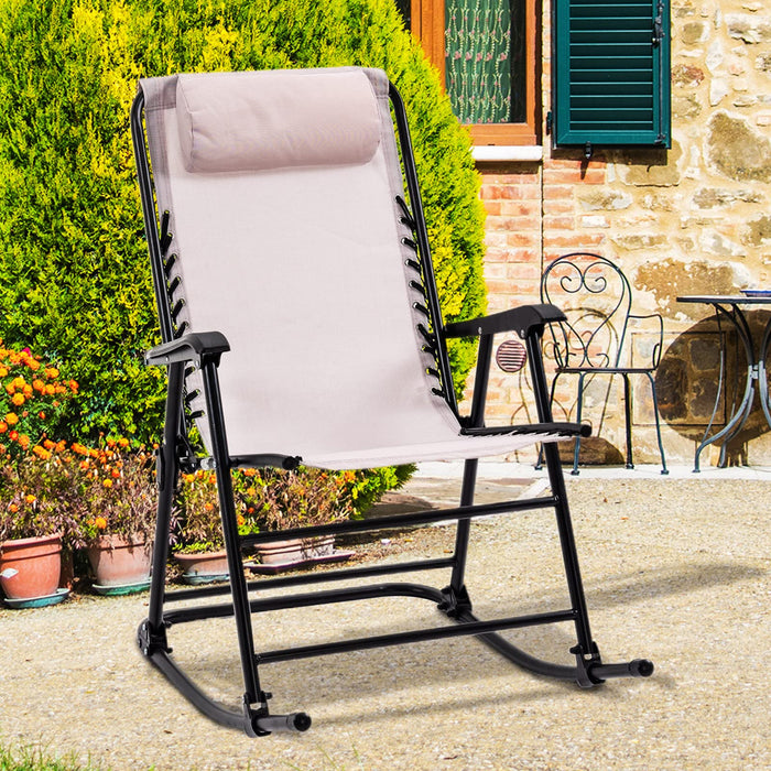 OutSunny Rocking Chair Cream 640 x 1,100 mm