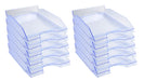 Exacompta Letter Tray 12310D EcoTray Ice Blue Pack of 10