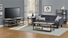 Alphason Rectangular TV Stand with Grey Oak Coloured MDF Top and Grey Oak Coloured Frame 1763096PCOM 1524 x 450 x 500mm