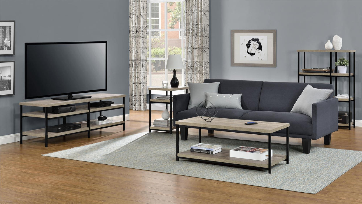 Alphason Rectangular Coffee Table with Grey Oak Coloured MDF Top and Grey Oak Coloured Frame 5049096PCOM 1049 x 500 x 399mm