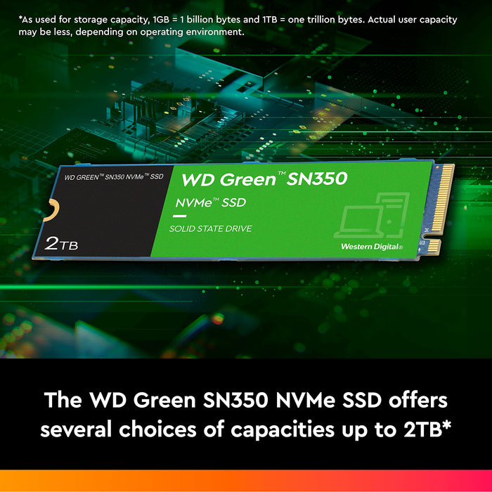 Western Digital Green SN350 M.2 500GB PCI Express 3.0 TLC NVMe Internal Solid State Drive