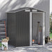 OutSunny Garden Shed Grey