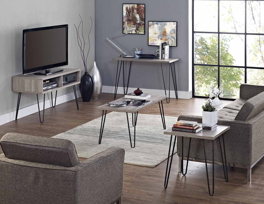 DOREL HOME Desks 9851296PCOMUK Grey Oak 1,016 (W) x 495.04599999999994 (D) x 680 (H) x 680 - 680 (H) mm