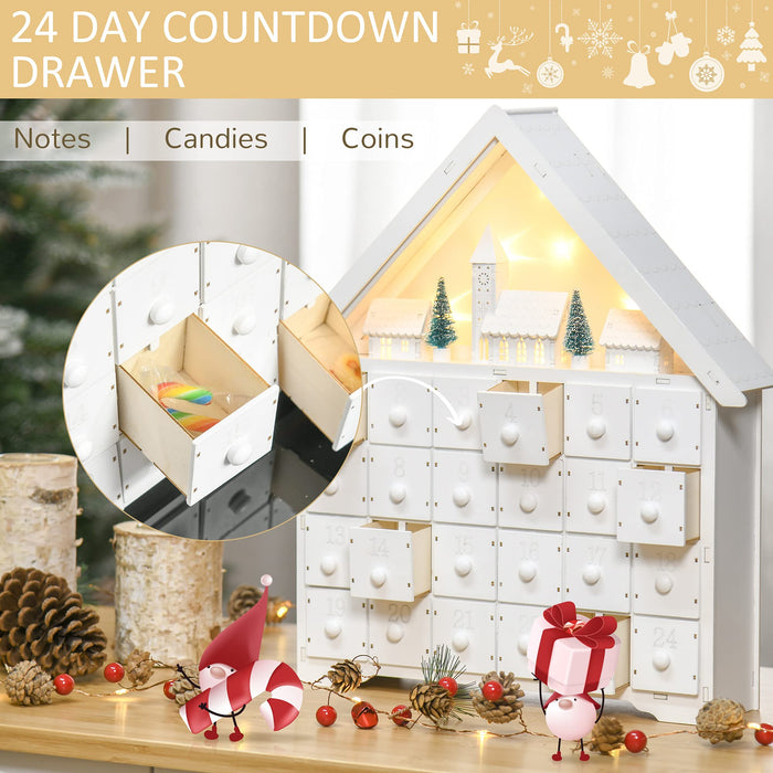 HOMCOM Advent Calendar Christmas House