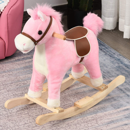 HOMCOM Rocking Horse 330-109PK 610 mm 325 mm 650 mm Pink