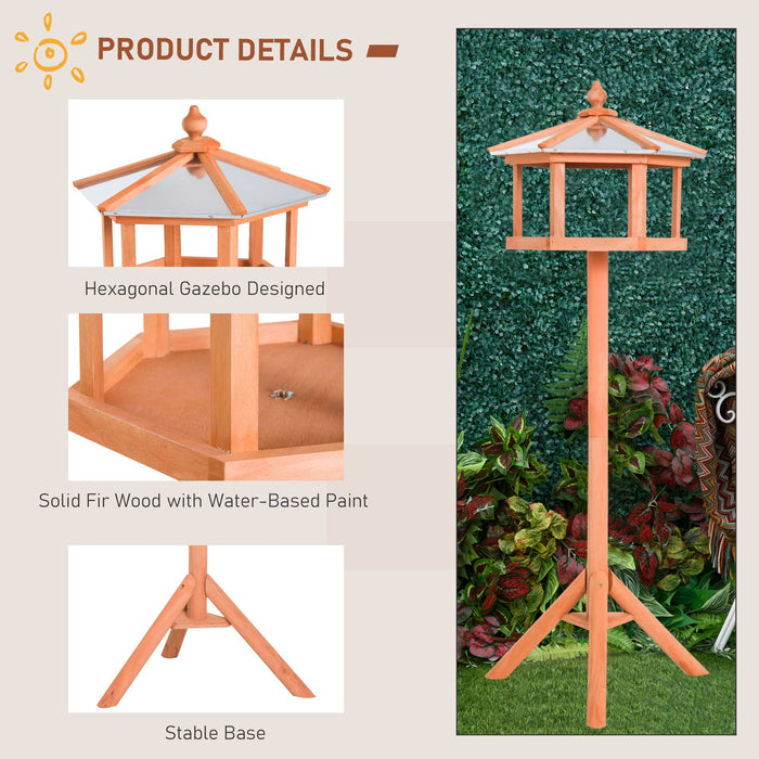 PawHut Bird Feeder Natural 400 mm x 1130 mm