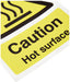 Catering Sign Hot Surface Vinyl 20 x 15 cm