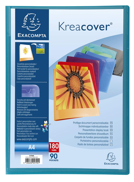 Exacompta Display Book 5790E A4 Assorted 90 Pockets Pack of 8