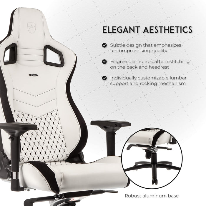 Noblechairs Epic Gmng Chair Wht/Blk