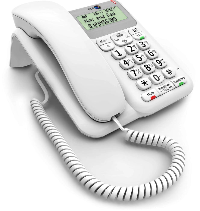 BT Decor 2200 Corded Telephone White