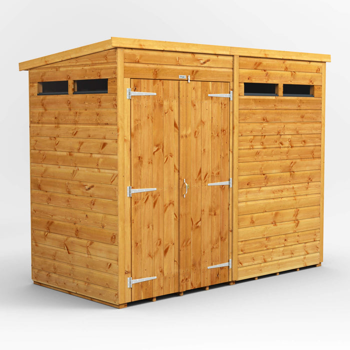 Power Garden Shed 84PPSSDD Golden Brown 8x4