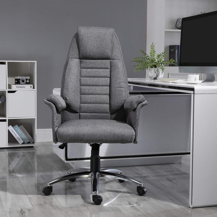 HOMCOM Office Chair 921-093V70 Grey 69 (W) x 68 (D) x 126 (H) mm