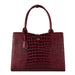 SOCHA Ladies Laptop Bag Croco Burgundy 15.6 Inch Synthetic Leather Wine Red 42 x 13 x 31.5 cm