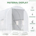 OutSunny Greenhouse Outdoors Waterproof White 2000 mm x 2500 mm x 2000 mm