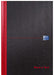 OXFORD Notebook Black n' Red B5 Ruled Casebound Cardboard Black, Red 192 Pages