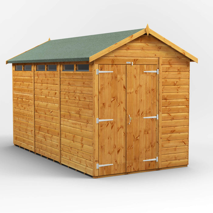 Power Garden Shed 126PASSDD Golden Brown 12x6