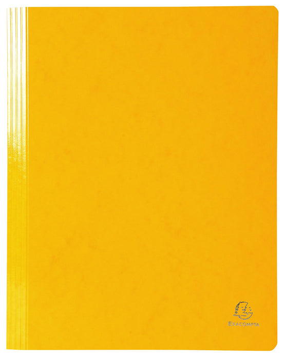 Exacompta Iderama Flat Bar Folder 380804B Glossy coated card 24 (W) x 32 (H) cm Yellow 2 Packs of 5