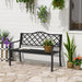 OutSunny Garden Bench Black 585 x 890 mm