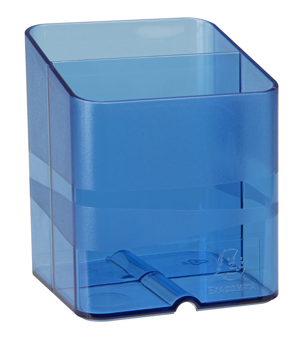 Exacompta Chromaline Pen Box Plastic Royal Blue 7.4 x 7.4 x 9.3 cm