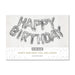 On the Wall Balloons Happy Birthday Silver 21418 Set of 17