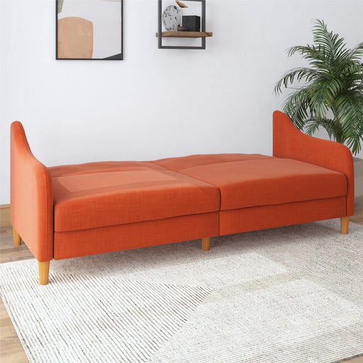 DOREL HOME 3 Seat Sofa ORANGE LINEN Linen 1,955.80 (W) x 825.50 (D) x 838.20 (H) mm