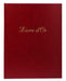 Exacompta Guest Book Cardboard, Leather Red 4715E 23 (W) x 27 (D) x 3.8 (H) cm