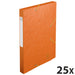 Exacompta Filing Box 18515H A4 Orange 400gsm Pressboard 25 x 33 cm Pack of 25