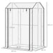 OutSunny Greenhouse 0.8 x 1 x 1.5 m White