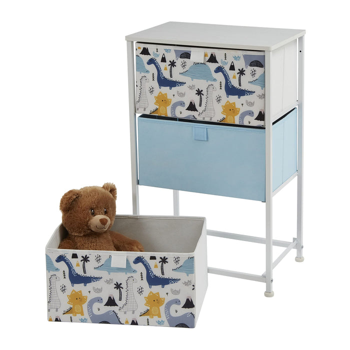 Liberty House Toys Storage Chest 5L-202-DIA Steel and Fabric 2+ 450 (W) x 300 (D) x 730 (H) mm Blue