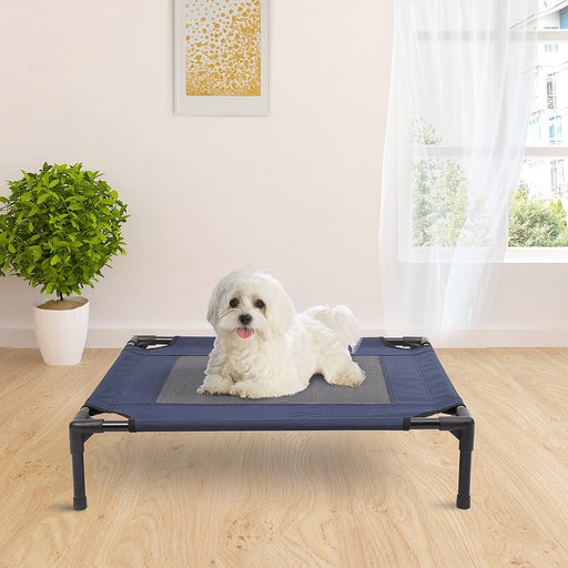 PawHut Pet Bed Blue, Black 610 mm x 762 mm x 180 mm