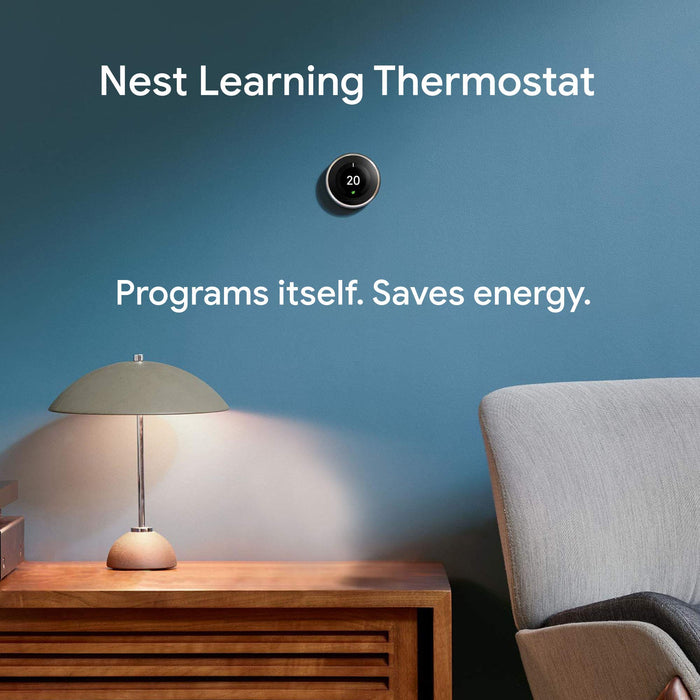 Nest Learning Thermostat 3rd generation - Thermostat - wireless - 802.11b/g/n, Bluetooth 4.0, 802.15.4 - stainless steel