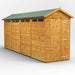 Power Garden Shed 164PASS Golden Brown 16x4