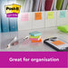 Post-it New York Collection Super Sticky Notes 76 x 76 mm Assorted Colours 6 Pads of 90 Sheets