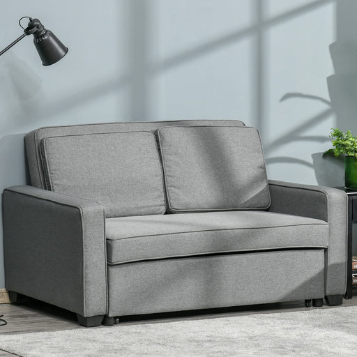 HOMCOM Sofa Bed Grey 870 x 890 mm