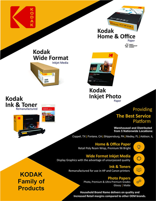 Kodak Remanufactured Toner Cartridge Compatible with HP 201A CF402A Yellow