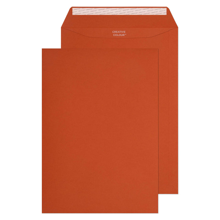 Creative Coloured Envelope C4 229 (W) x 324 (H) mm Adhesive Strip Orange 120 gsm Pack of 250