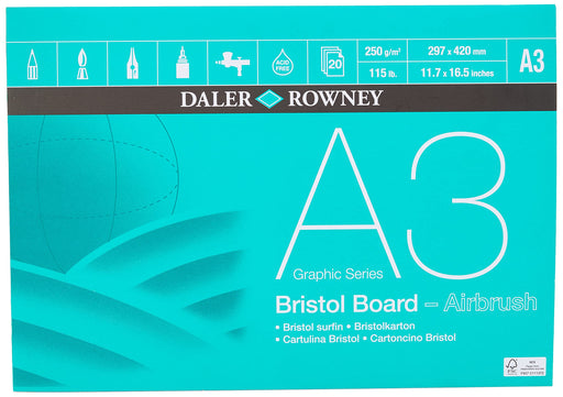 Daler-Rowney Pad 435620300 A3 White 20 Sheets