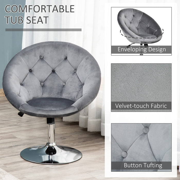 HOMCOM Bar Stool 835-472CG Grey