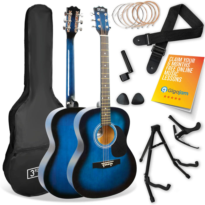 3rd Avenue Classical Guitar Full Size Blueburst Set