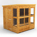 Power Garden Shed 66PPPS Golden Brown 6x6