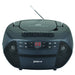 Groov-e Traditional Boombox CD and Cassette Player with Radio Black