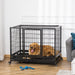 PawHut Dog Cage Black 760 mm x 1090 mm x 870 mm