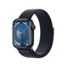 Apple Watch Series 9 (GPS + Cellular) - 41 mm - midnight aluminium - smart watch with sport loop - soft double-layer nylon - midnight - 64 GB - Wi-Fi, LTE, UWB, Bluetooth - 4G - 32.1 g