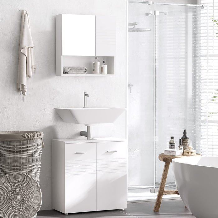 kleankin Bathroom Vanity White 300 x 625 mm