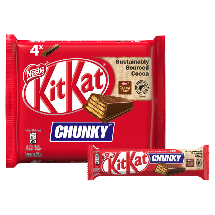 Nestlé Kit Kat Chunky Chocolate Bar 40g Pack of 4