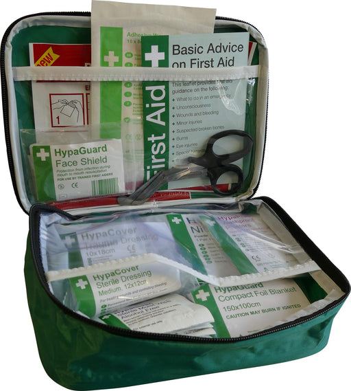 Safety First Aid British Standard Compliant Car & Taxi First Aid Kit in a Pouch - K3502MD