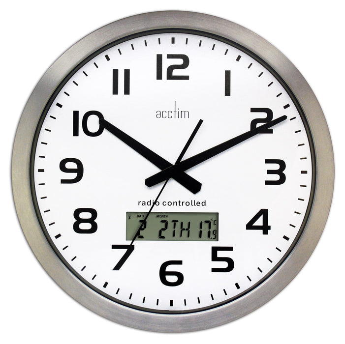 Acctim Wall Clock 74447 38 x 38 x 5 x 38 cm Silver