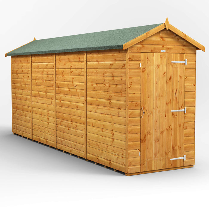 Power Garden Shed 164PAW Golden Brown 16x4