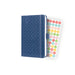 Sigel Jolie Diary A6 Week To View 2024 Hardcover With Elastic Fastener And Archive Pocket And Pen Loop Indigo Blue - J4100